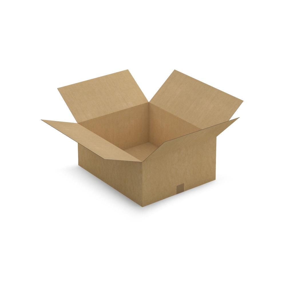 Caisse carton brune simple cannelure 59x49x25 cm