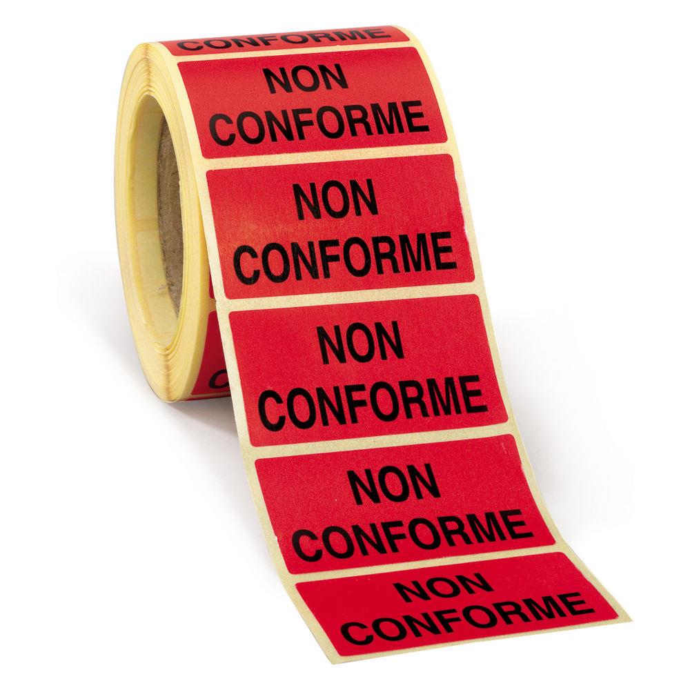 tiquette adhsive amovible imprime non conforme