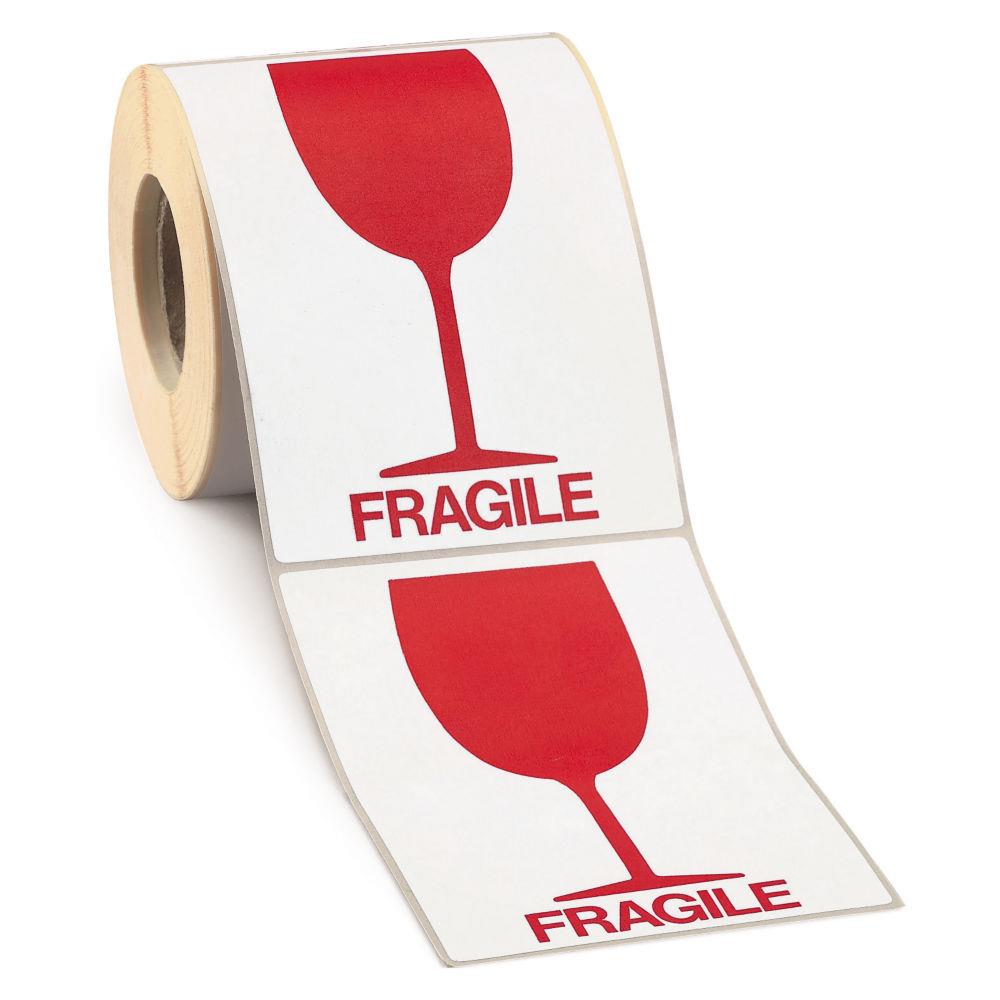 tiquettes d'expdition Verre (rouge)