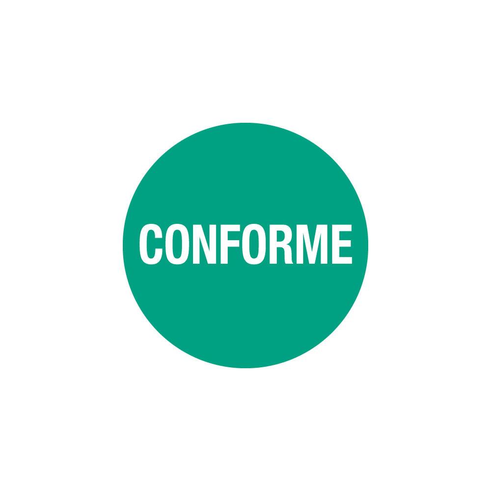 Pastille adhsive amovible imprime conforme