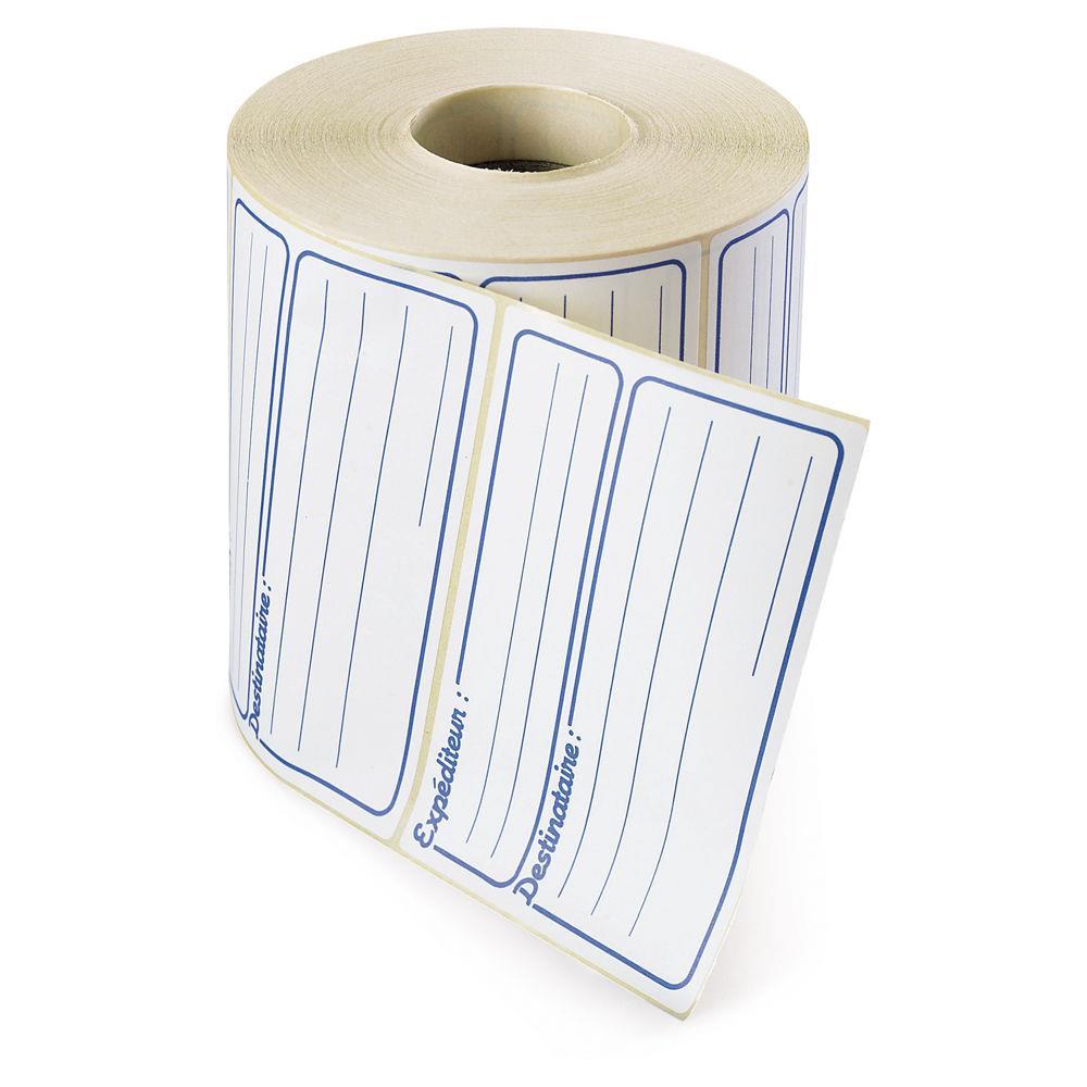 tiquette d'expdition en rouleau 120x80 mm