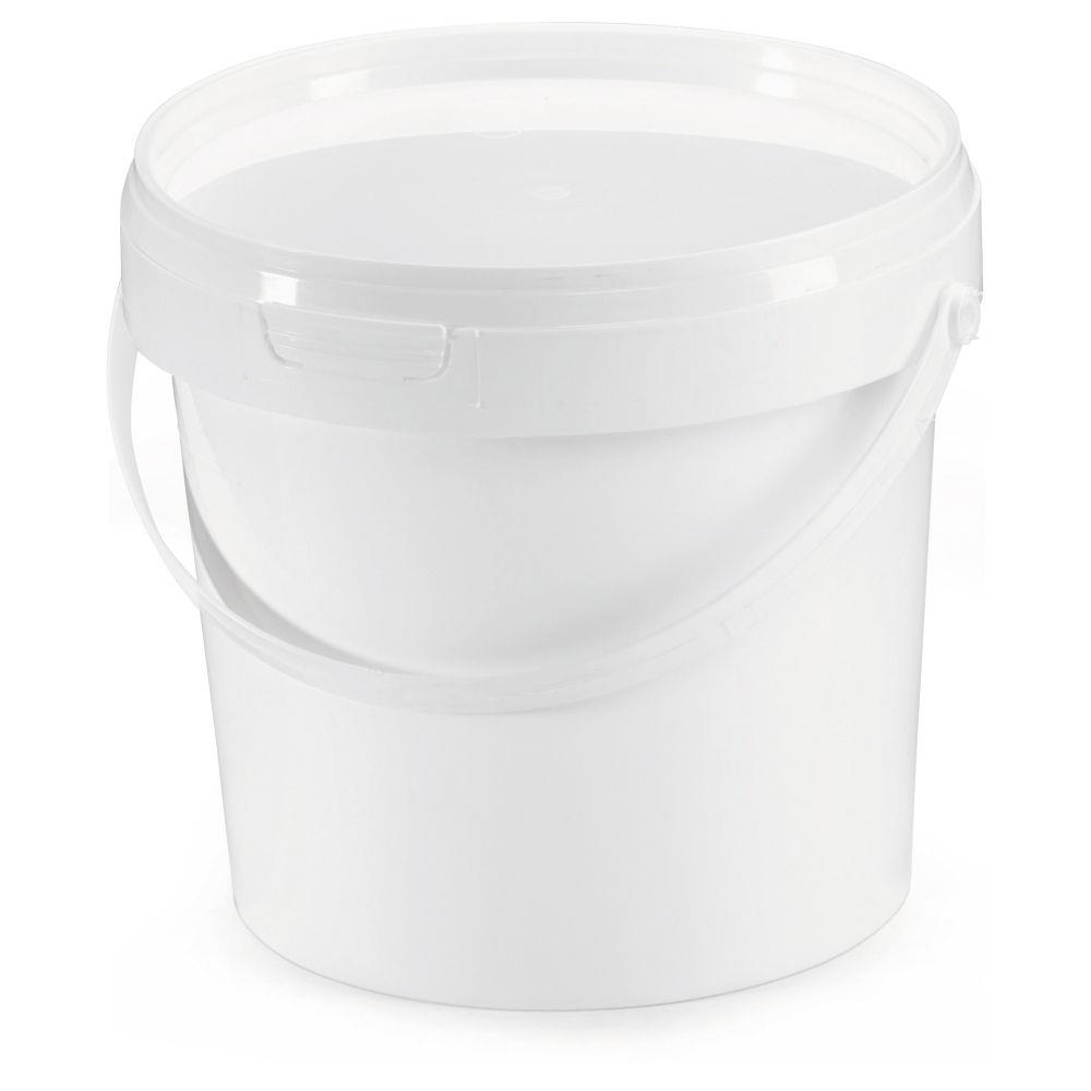 Seau blanc opaque 1,1 l