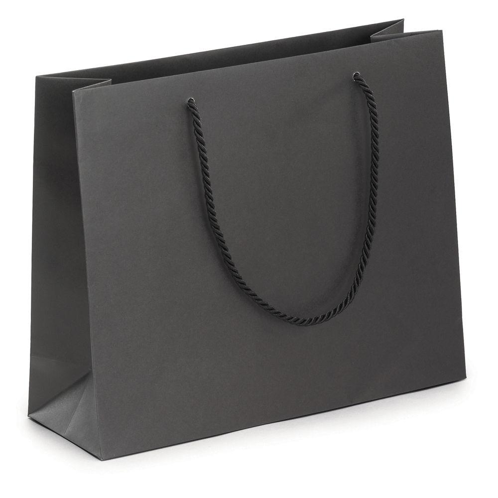 Sac kraft luxe  poignes coton 30 x 25 x 10 cm