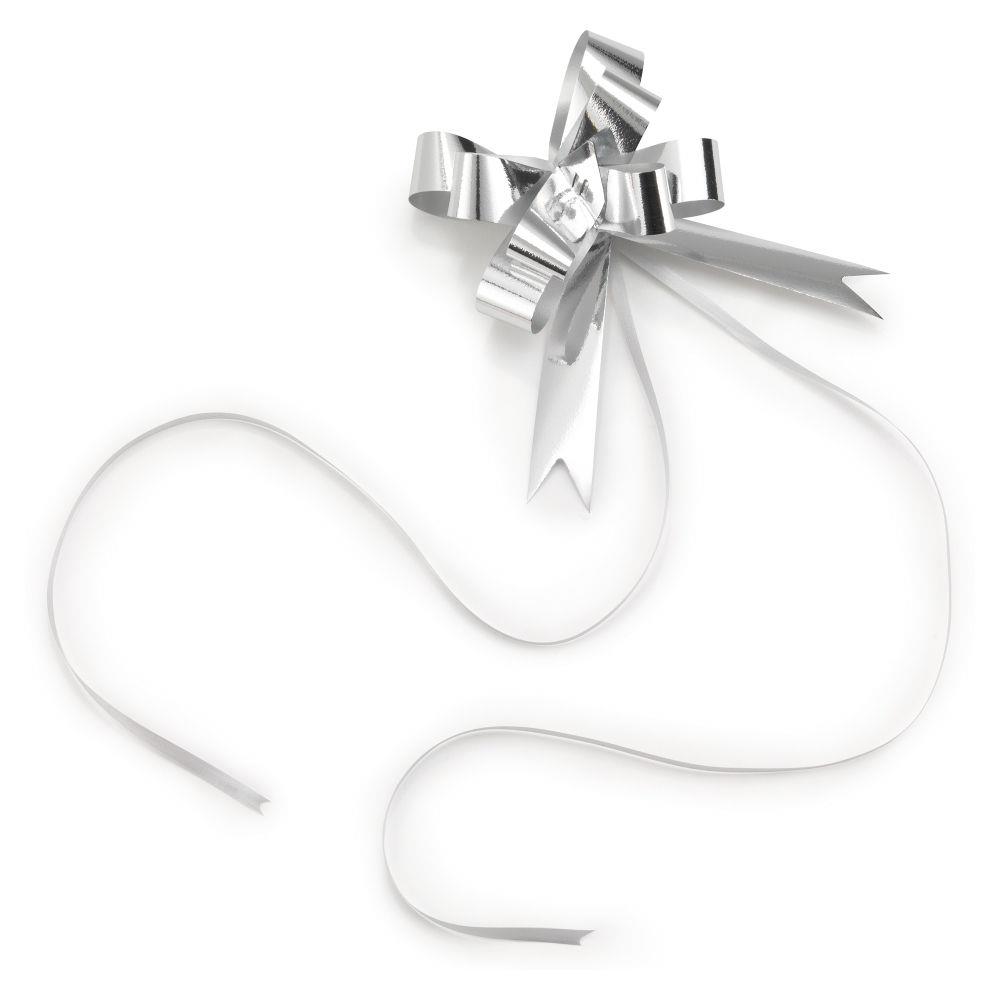 Noeud effet miroir argent diamtre 12,5 cm