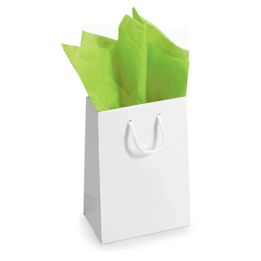 Papier de soie en rame vert pomme 50 x 75 cm