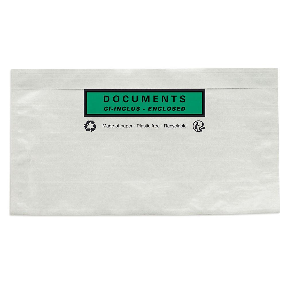Pochette porte-documents imprime en papier 228 x 165 mm