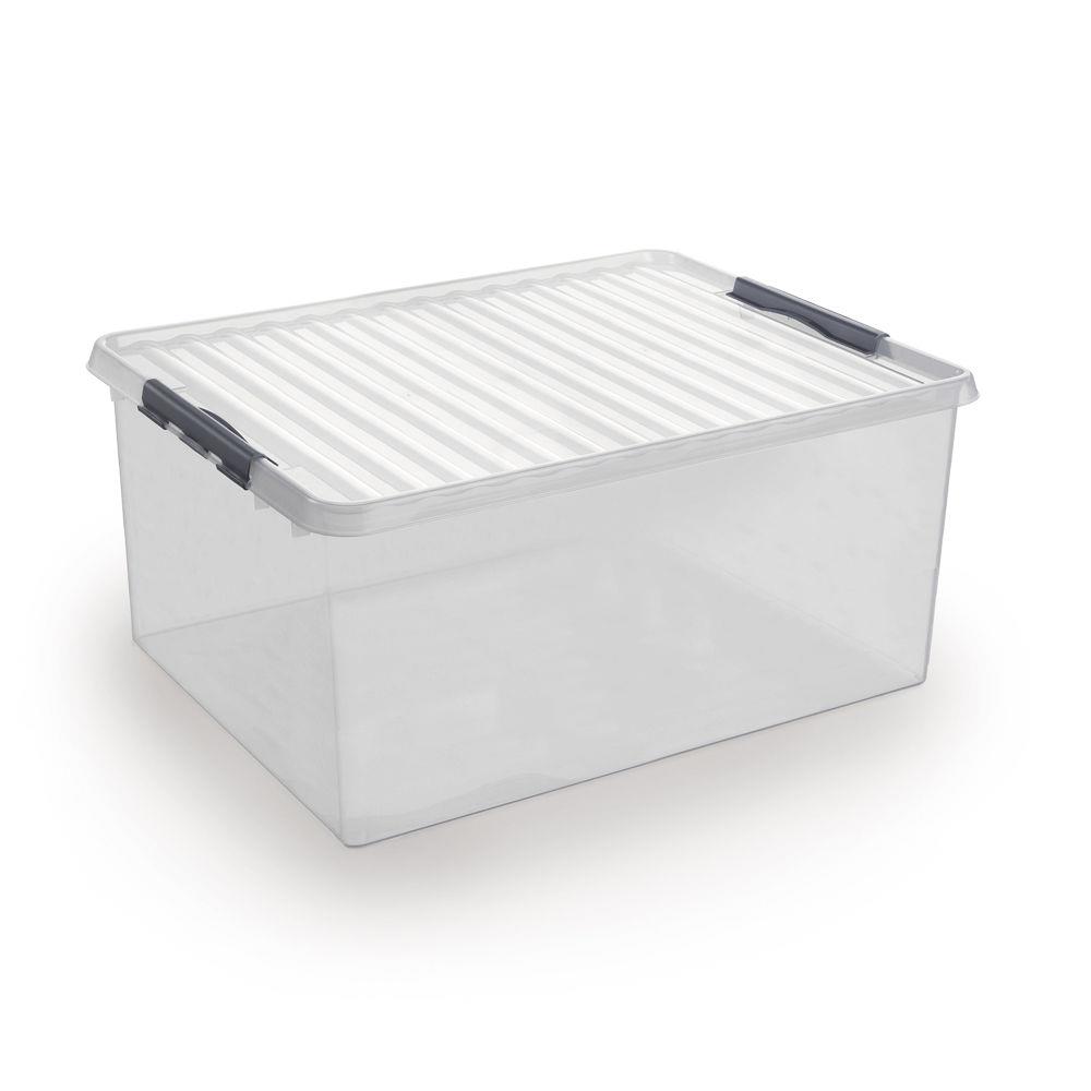 Bac plastique de rangement transparent 120 l