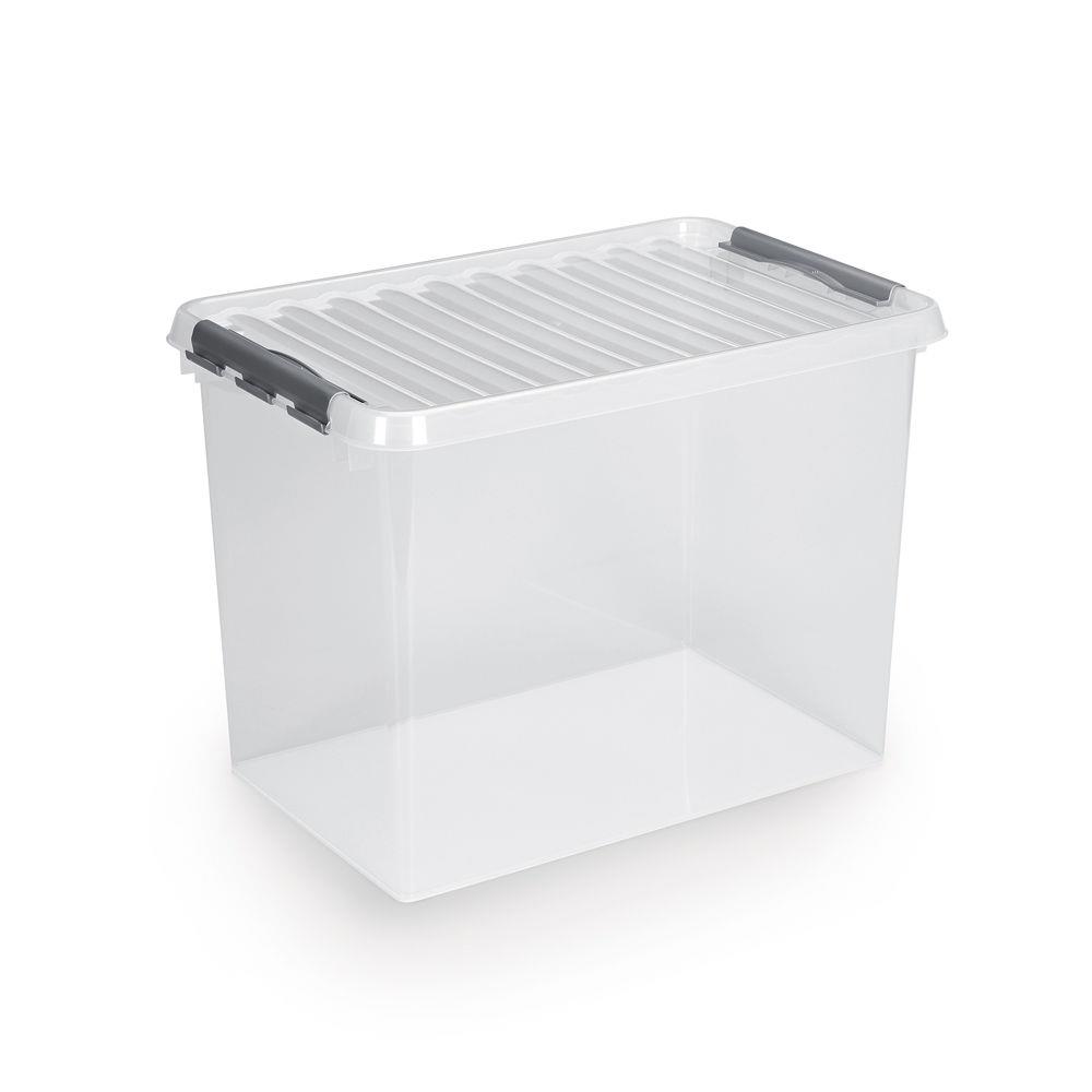 Bac plastique de rangement transparent 72 l
