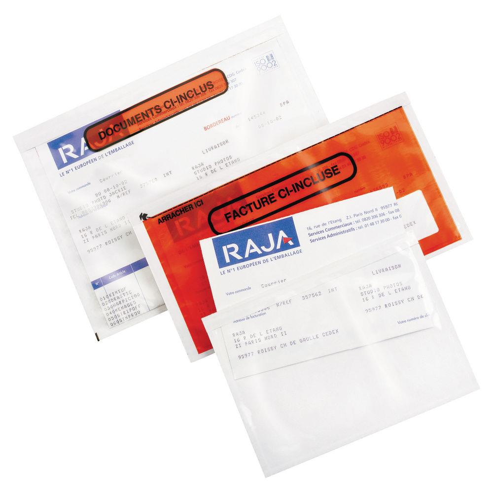 Pochette porte-documents adhsive documents ci-inclus Super