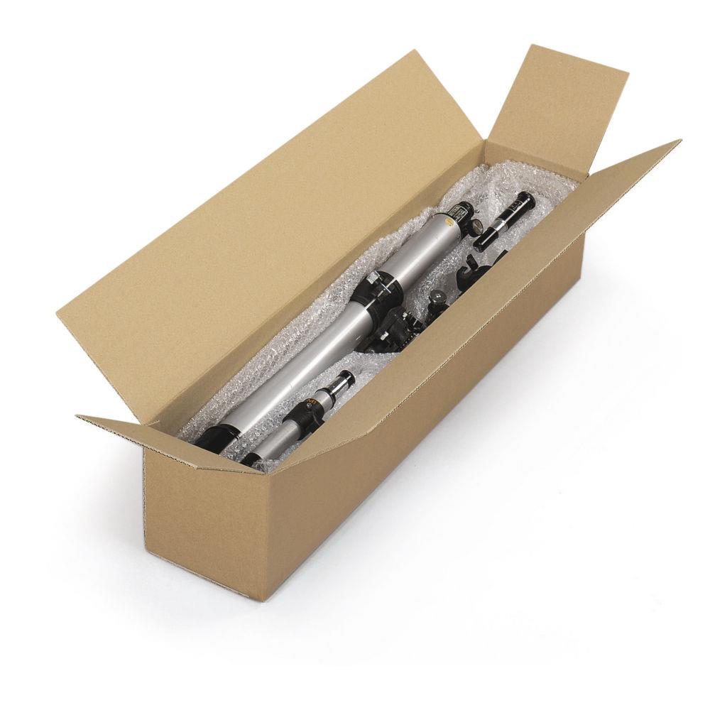 Caisse carton longue double cannelure  grande ouverture 130x20x20 cm