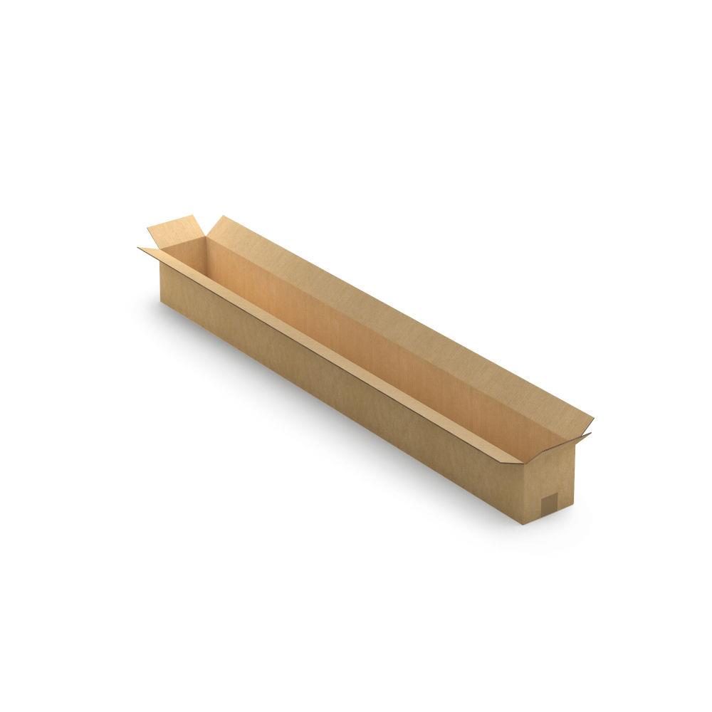 Caisse carton longue double cannelure  grande ouverture 150x15x15 cm