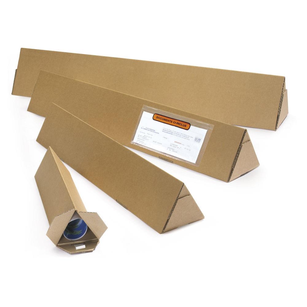 Tube Triopac brun 90mm longueur 1100mm
