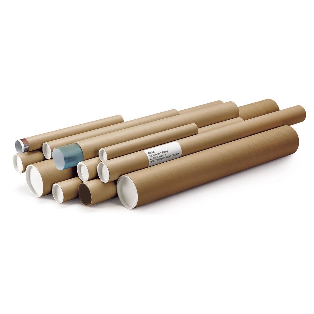 Tube carton rond postal brun 100x1000 mm