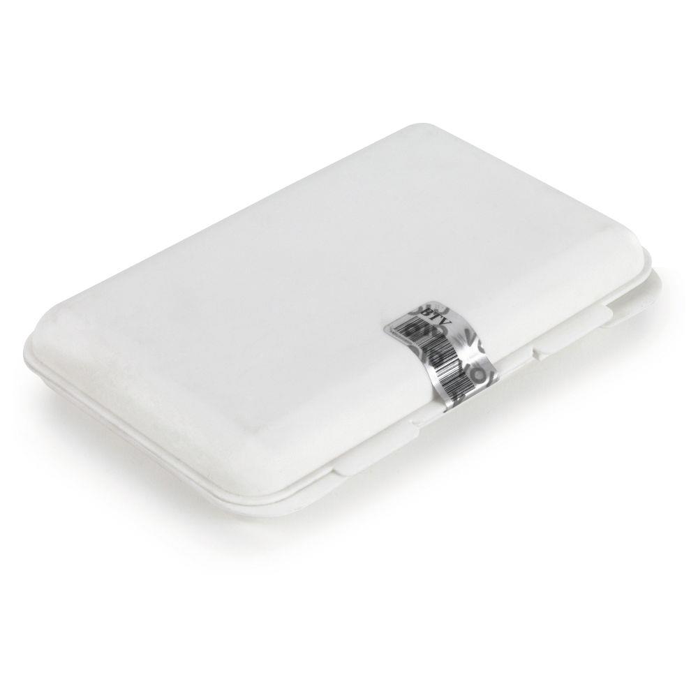 tiquette rectangulaire de scurit polyester argent 35,6x16,9 mm
