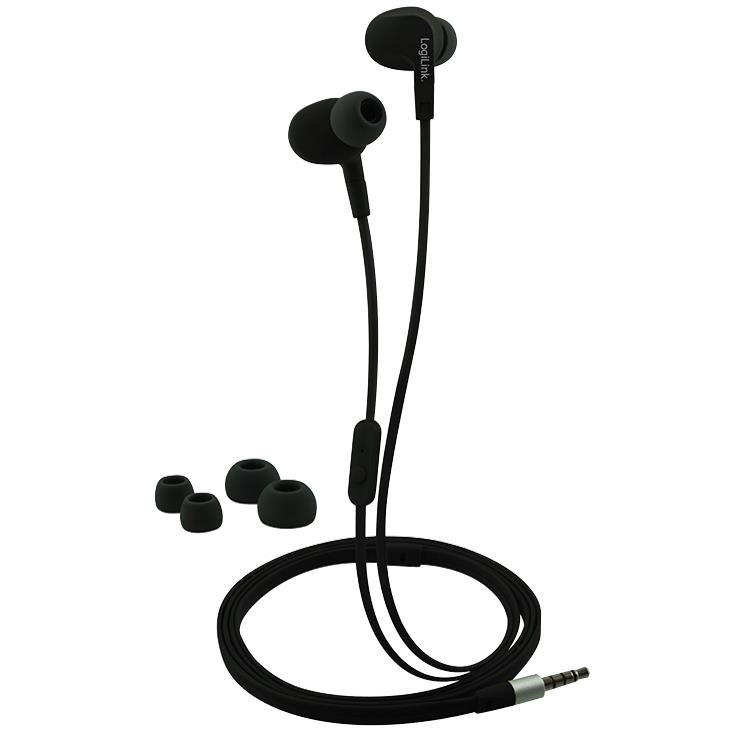 Logilink Ecouteurs In-Ear, impermable, noir
