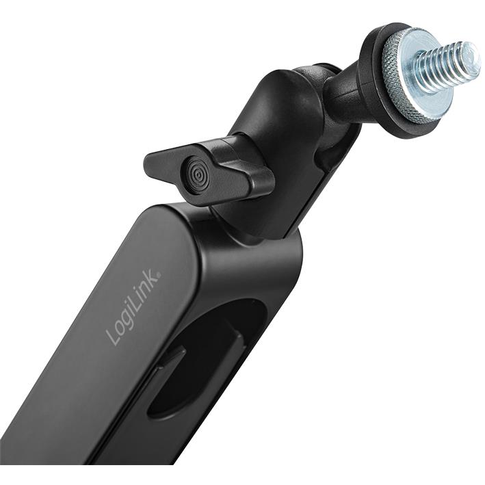 LogiLink Bras de microphone professionnel Boom, noir