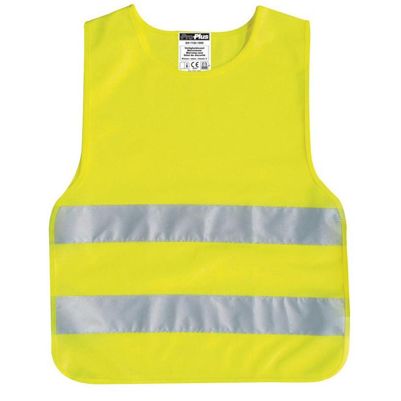 IWH Gilet de scurit pour enfants, DIN EN 1150, jaune