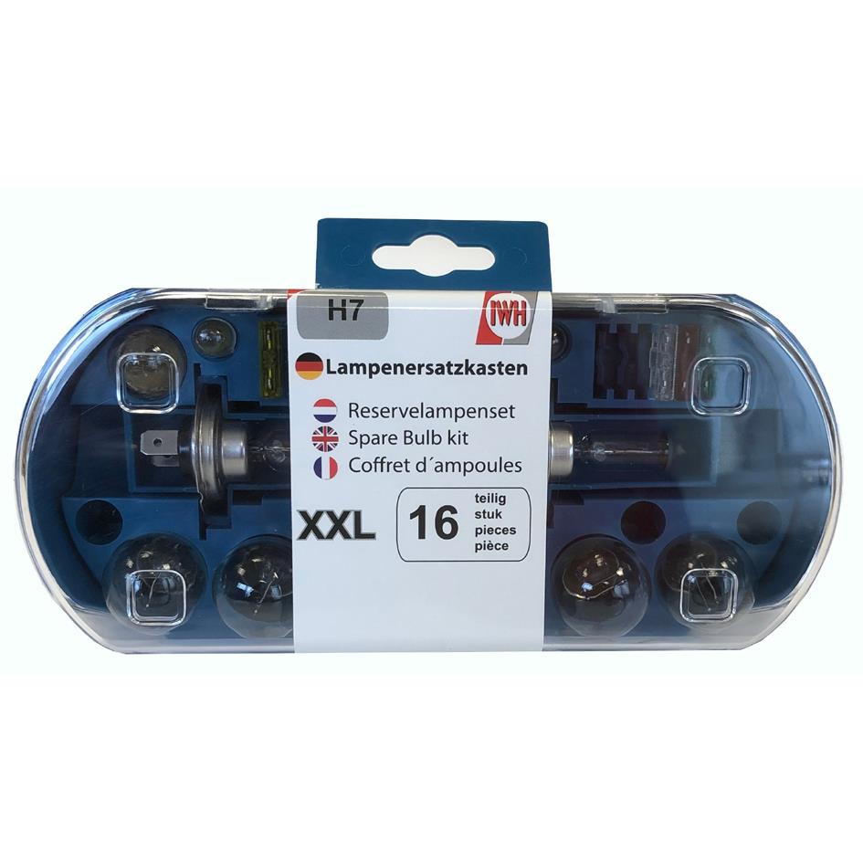 IWH Coffret d'ampoules de rechange de voiture H7, 16 pices