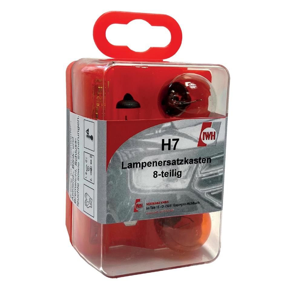 IWH Kit d'ampoules et de fusibles de rechange H7, 8 pices