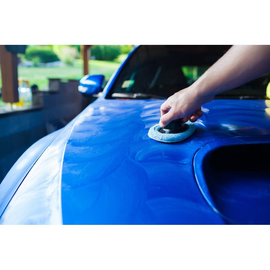 IWH Disque microfibre pour voiture, avec poigne amovible
