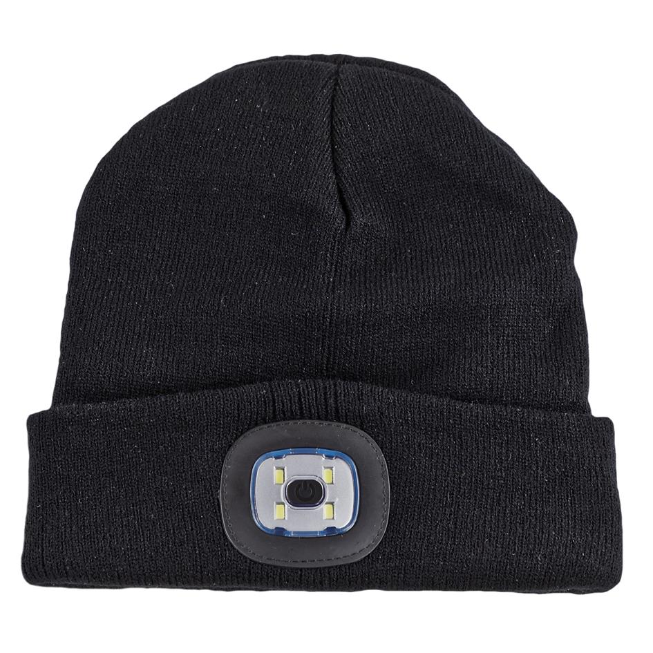 IWH Bonnet avec lampe LED, noir
