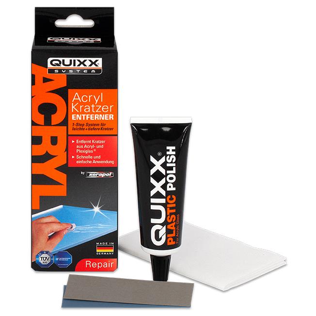 QUIXX Efface-rayures, pour verre acrylique, 4 pices