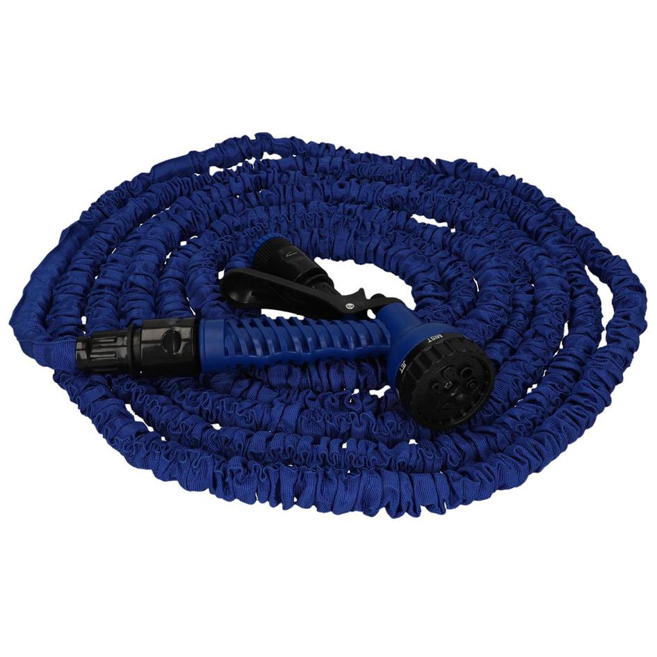 cartrend Tuyau d'arrosage, extensible, 5  15 mtres, bleu