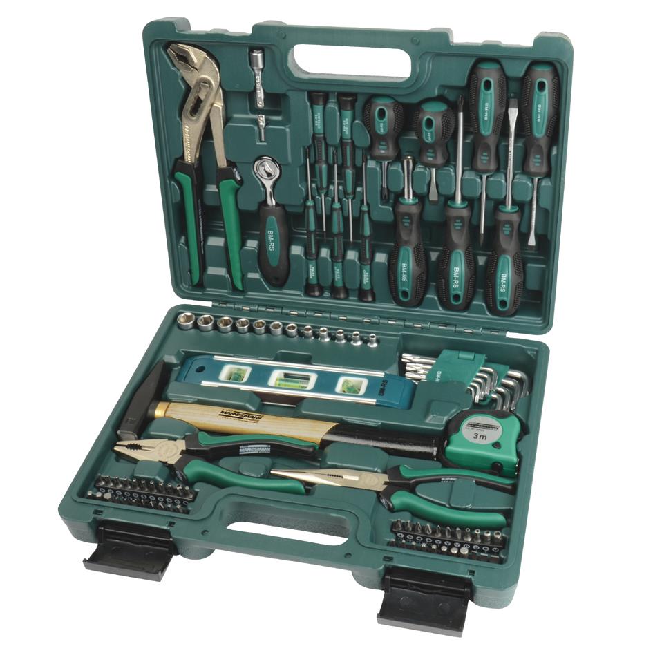 BRDER MANNESMANN Bote  outils, 87 pices, en coffret