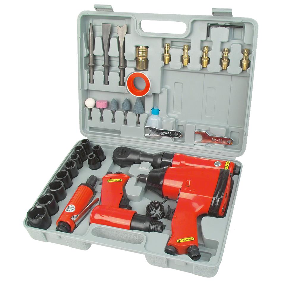BRDER MANNESMANN Kit d'outils pneumatiques, 33 pices