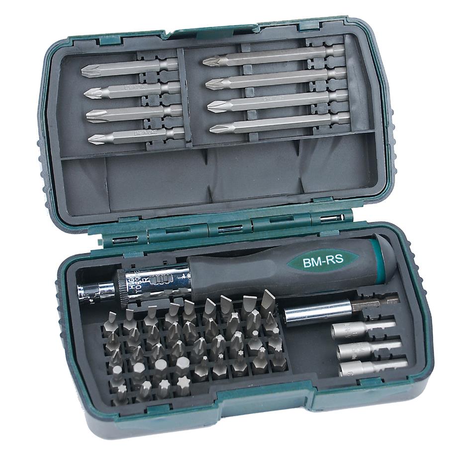 BRDER MANNESMANN Kit d'embouts, 53 pices, bote plastique