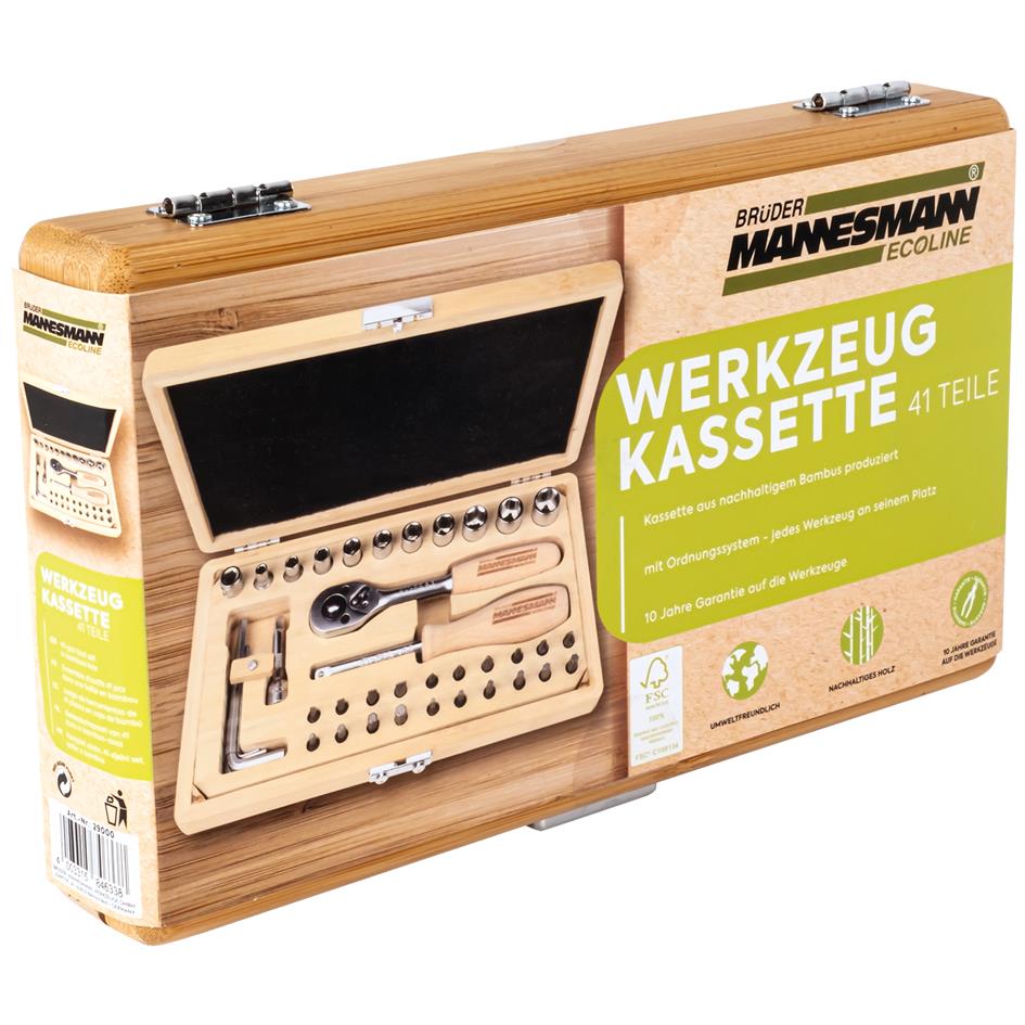 BRDER MANNESMANN Jeu d'outils ECOLINE, mallette, 41 pices