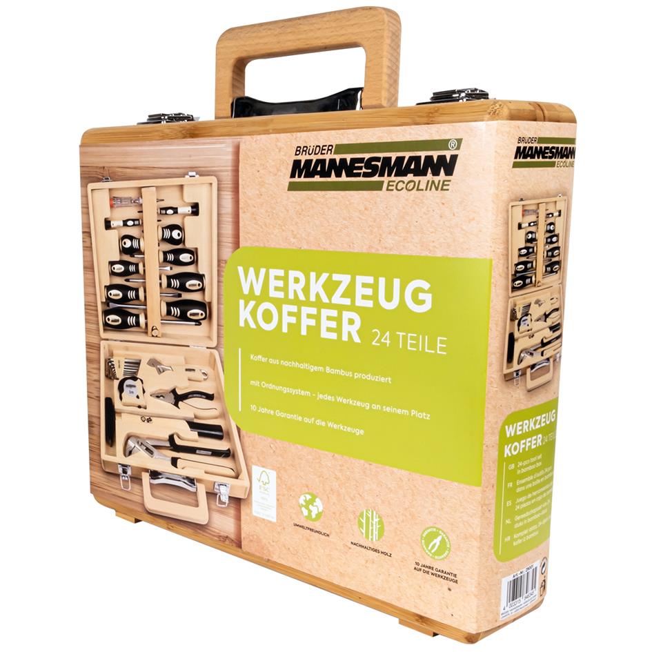 BRDER MANNESMANN Jeu d'outils ECOLINE, mallette, 24 pices