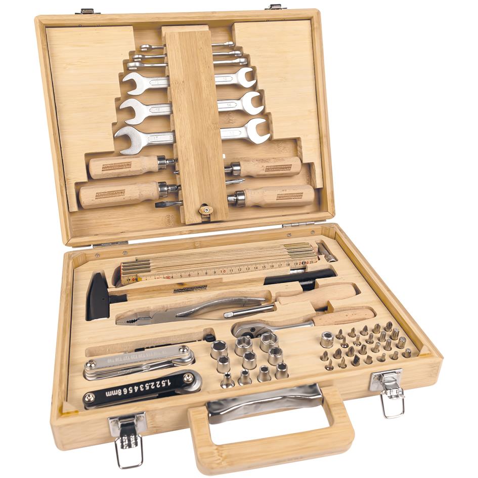 BRDER MANNESMANN Jeu d'outils ECOLINE, mallette, 75 pices