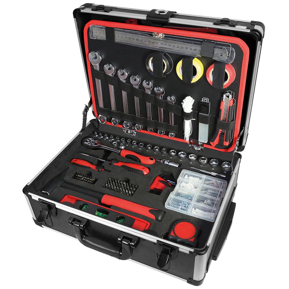 BRDER MANNESMANN Bote  outils, 211 pices, en valise alu
