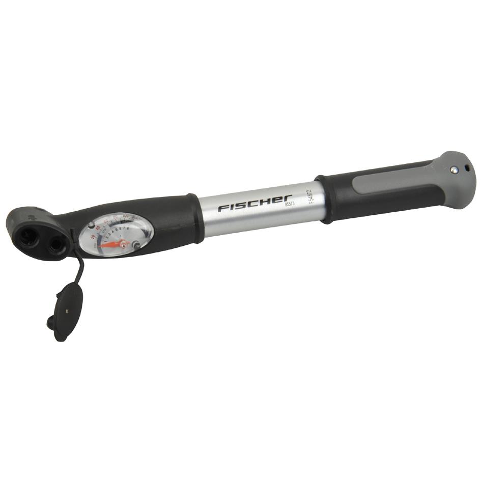 FISCHER Mini pompe  air pour vlo, en aluminium, (H) 295 mm