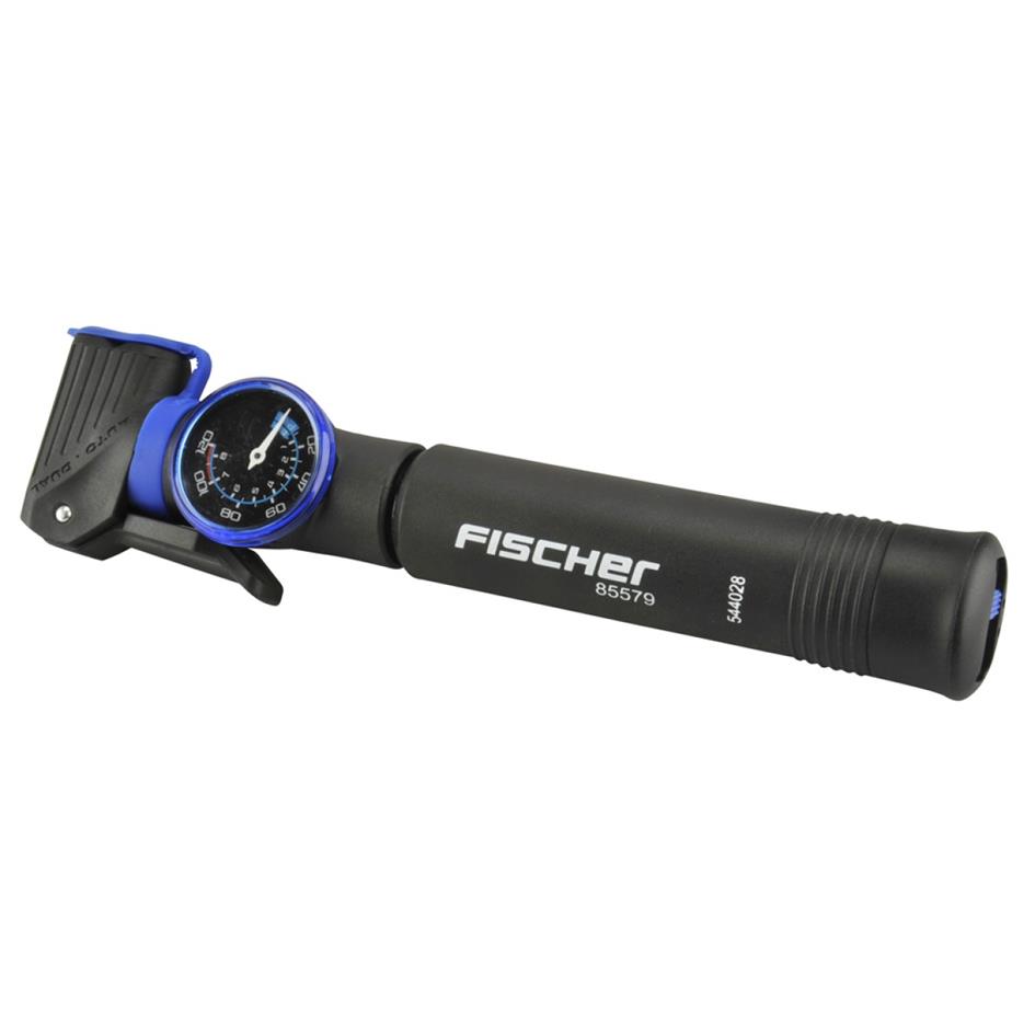 FISCHER Mini pompe  air pour vlo, commutable, noir