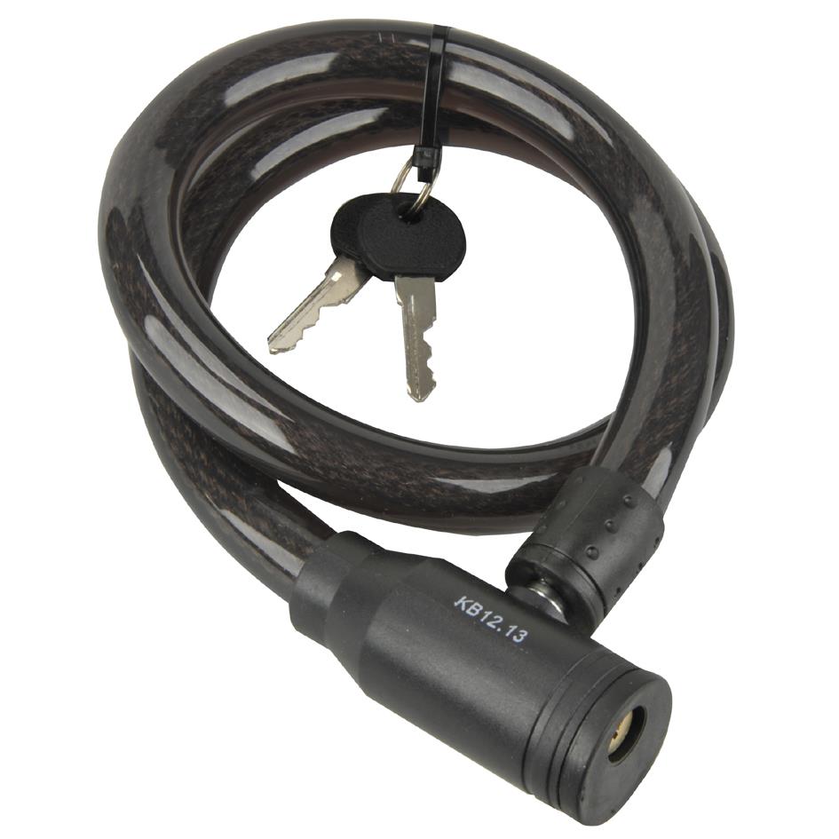 FISCHER Cble antivol, longueur: 800 mm, noir
