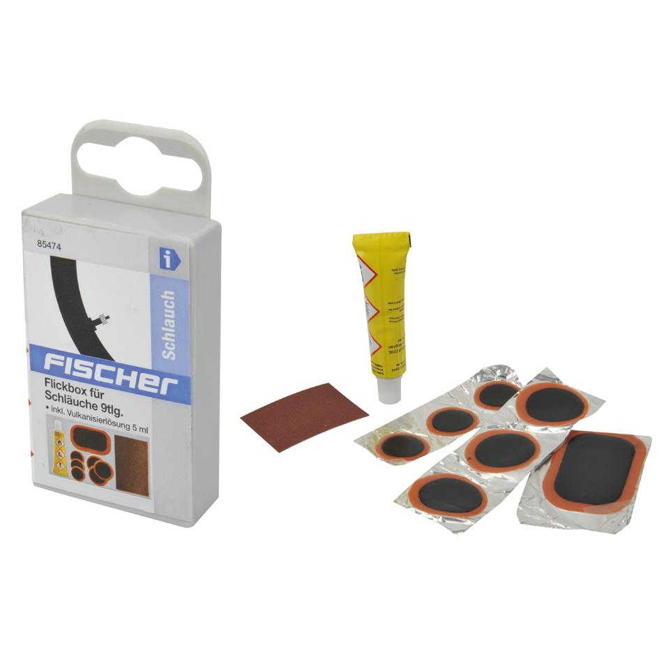 FISCHER Kit de rparation pour vlo, 9 pices