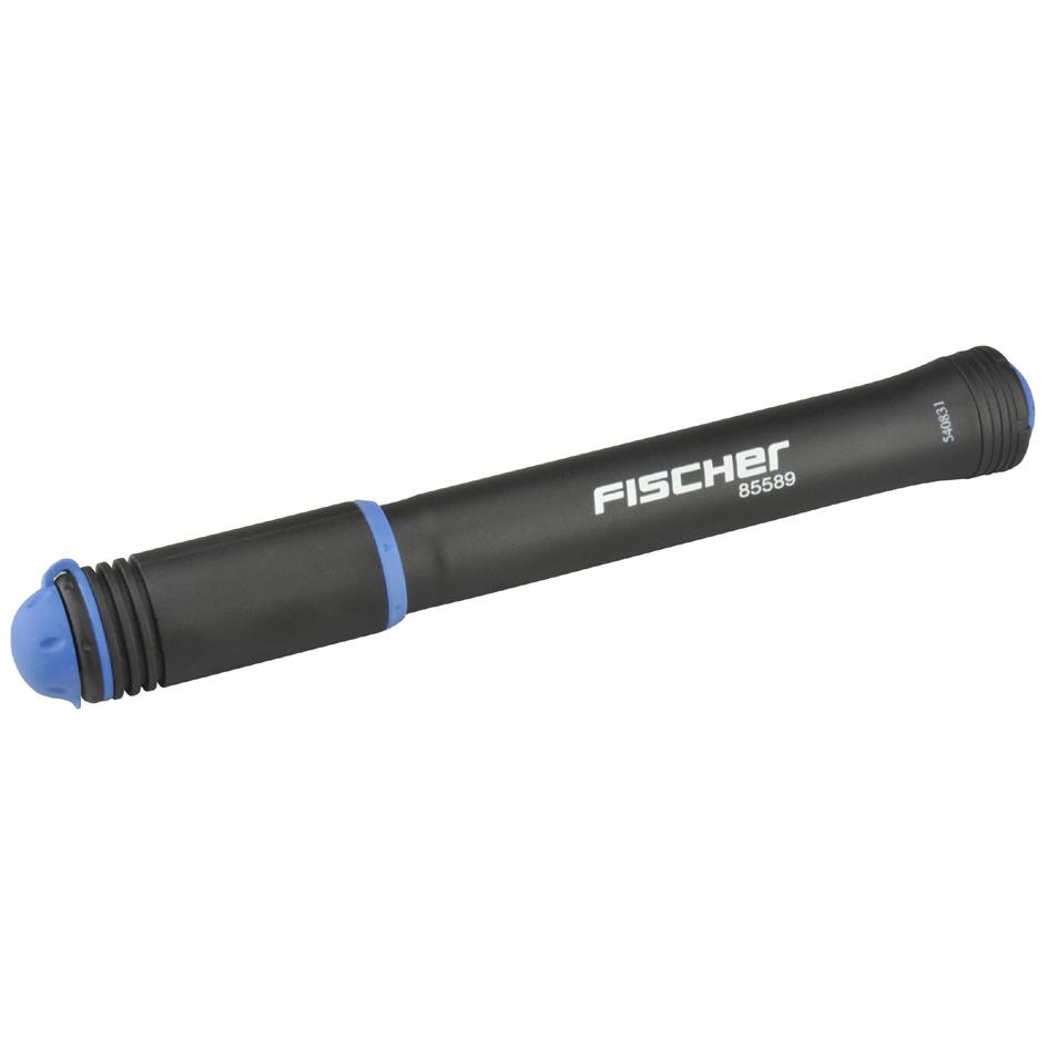 FISCHER Mini pompe  air pour vlo FLEX, noir/bleu