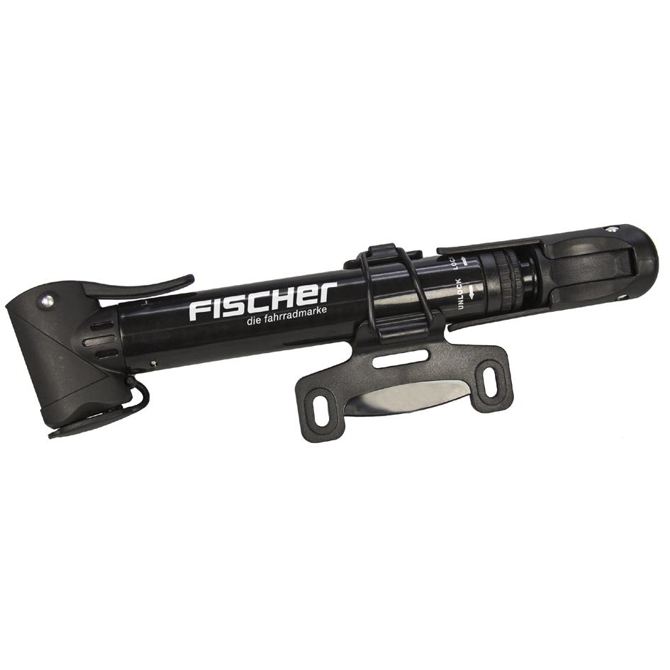 FISCHER Mini pompe  air pour vlo, poigne en T, noir