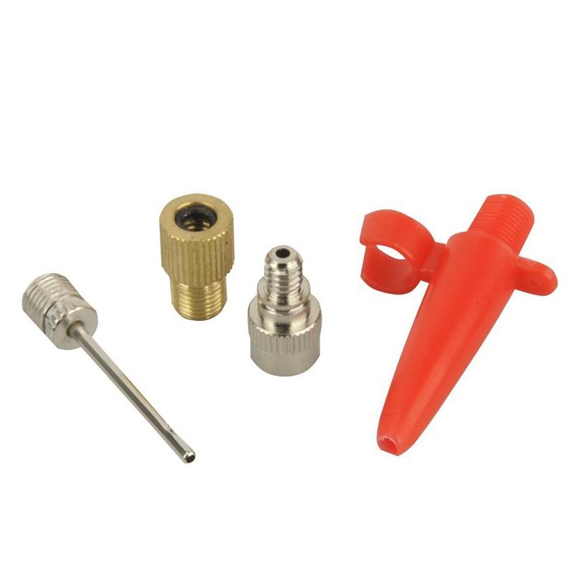 FISCHER Set d'adaptateurs pour pompe  air de vlo, 4 pices
