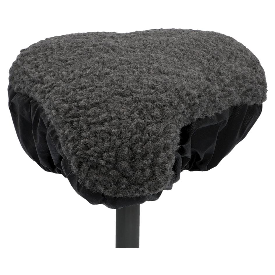 FISCHER Couvre-selle de vlo, rversible, gris/noir