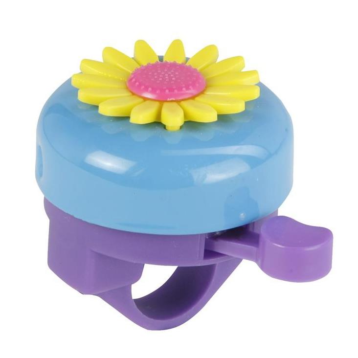 FISCHER Sonnette pour guidon de vlo motif Fleur, assorti