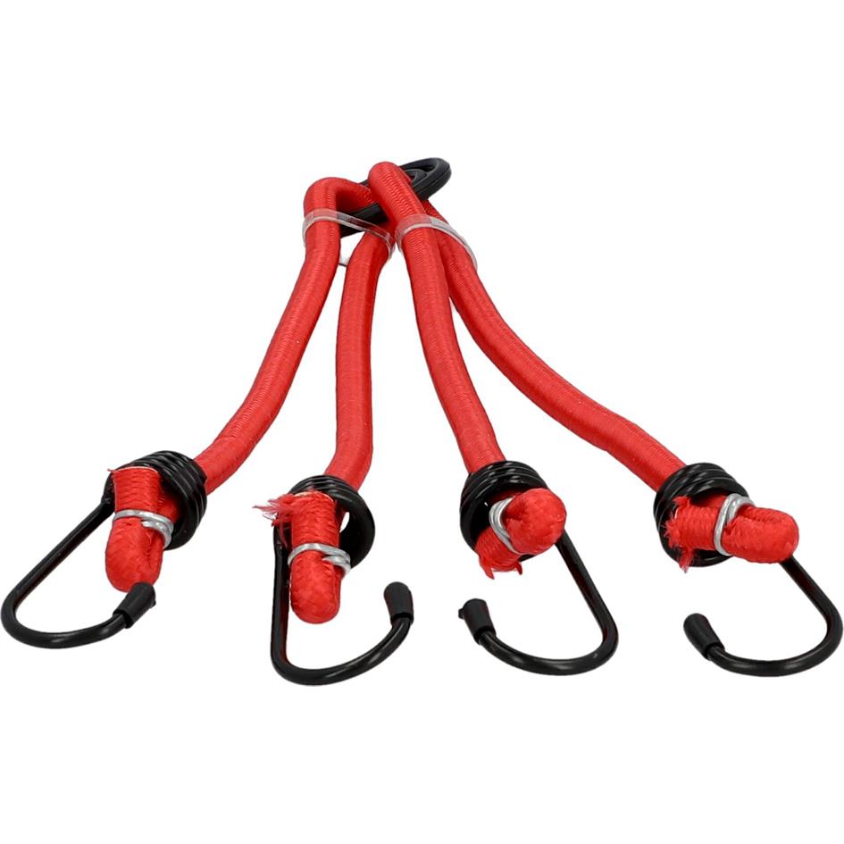 FISCHER Tendeur lastique de vlo  4 bras, rouge