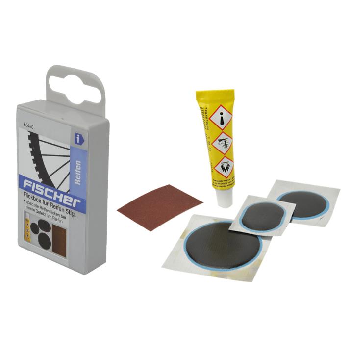 FISCHER Bote de rustines pour pneu de vlo, 5 pices