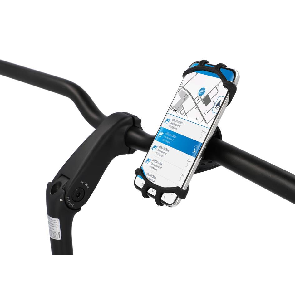 FISCHER Support smartphone pour vlo en silicone, noir