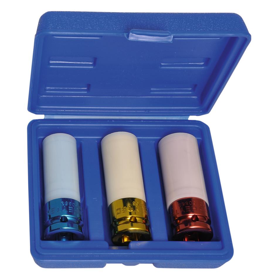 HEYTEC Jeu de cls  douille Impact, 85 mm, 3 pices