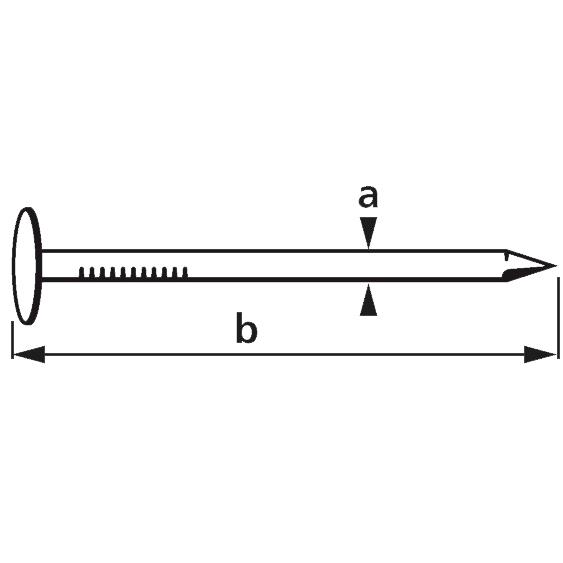 suki. Pointe pour carton bitum, 2,0 x 16 mm, 400 g,