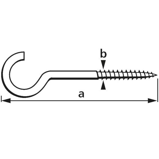 suki. Crochet pour corde � linge, 65x4,8x22 mm, contenu: 12