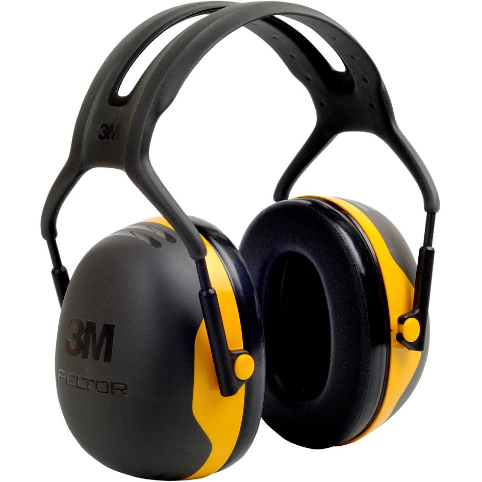 3M Peltor Casque antibruit confort X2A, noir/jaune